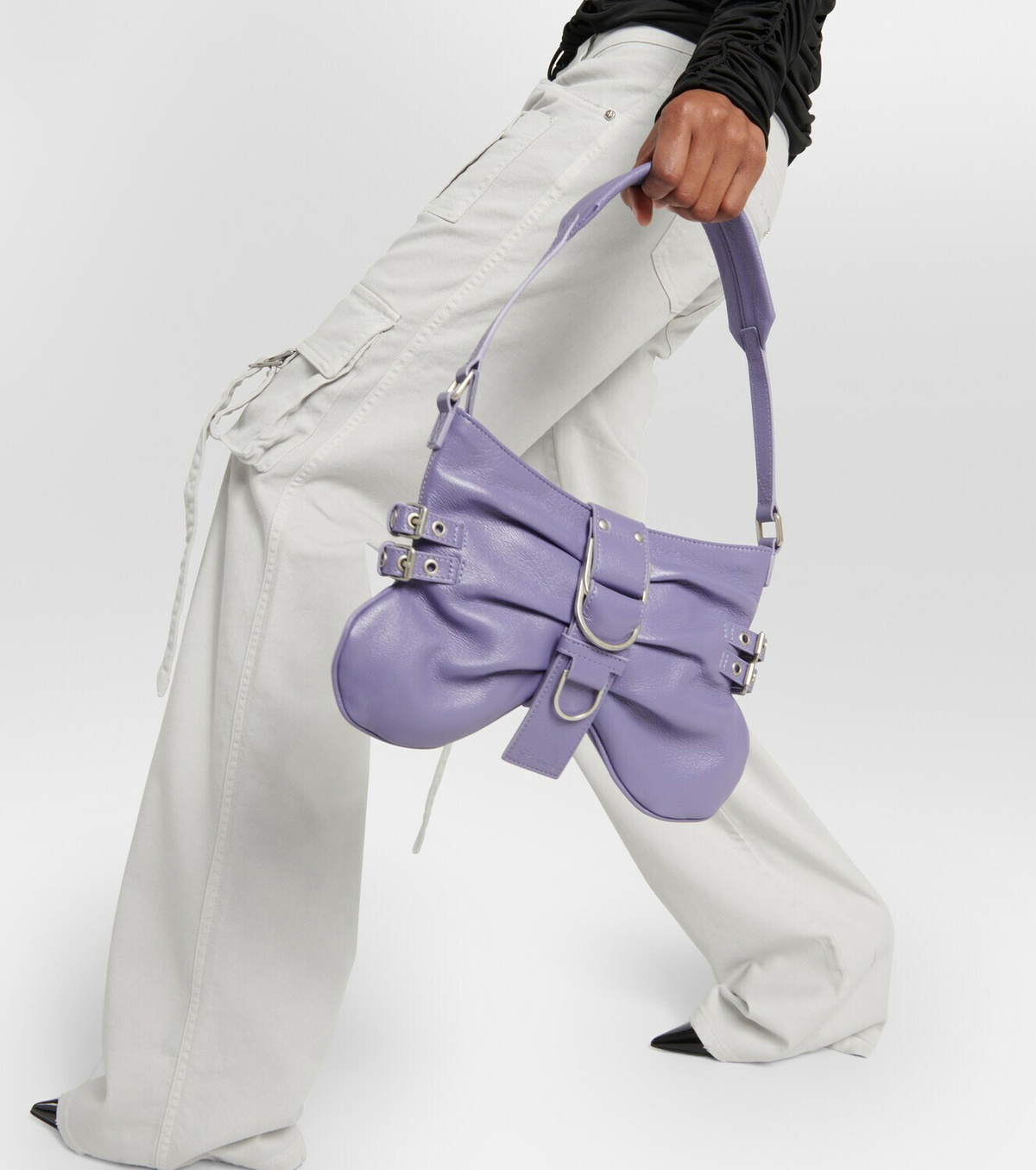 Blumarine Butterfly Small leather shoulder bag