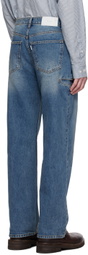 Dunst Blue Pleated Jeans