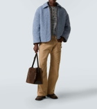 JW Anderson Loafer suede shoulder bag