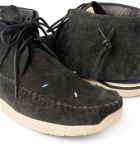 visvim - Lhamo-Folk Beaded Suede Boots - Black