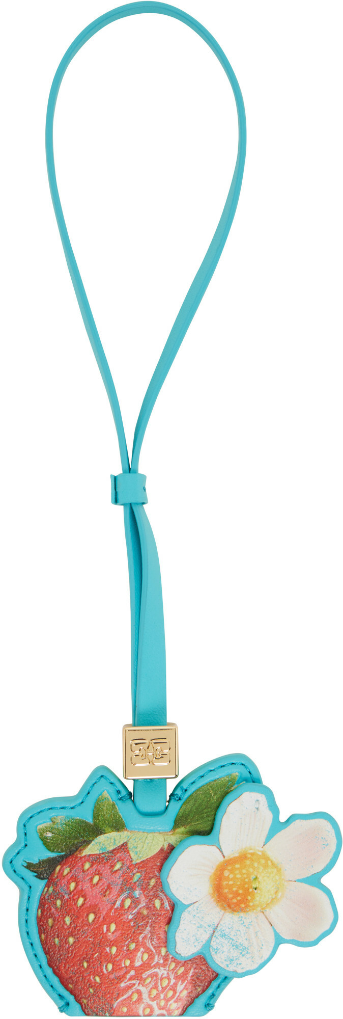 GANNI Blue Strawberry Keychain