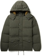 Faherty - Quilted Brushed-Shell Hooded Down Jacket - Green