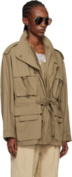 Isabel Marant Brown Beriza Cotton Canvas Jacket