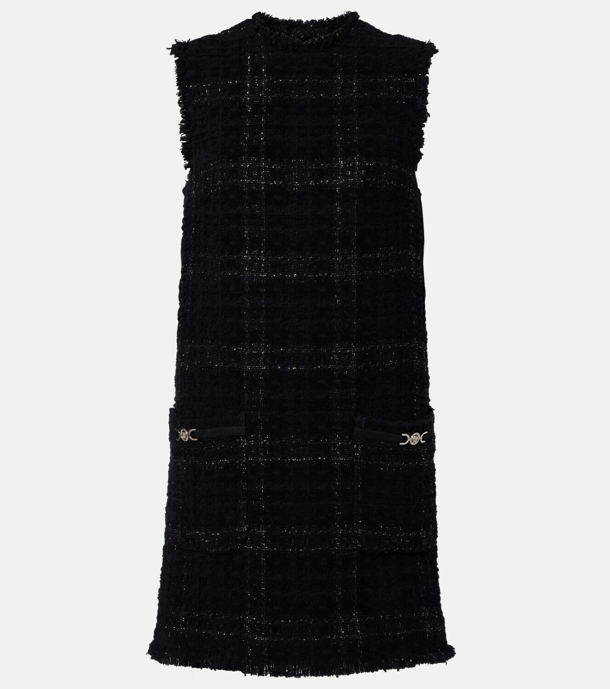 Versace Medusa '95 cotton-blend tweed minidress