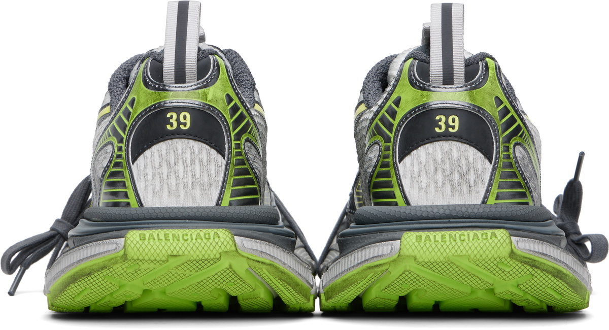 Balenciaga Gray & Green 3XL Sneakers Balenciaga