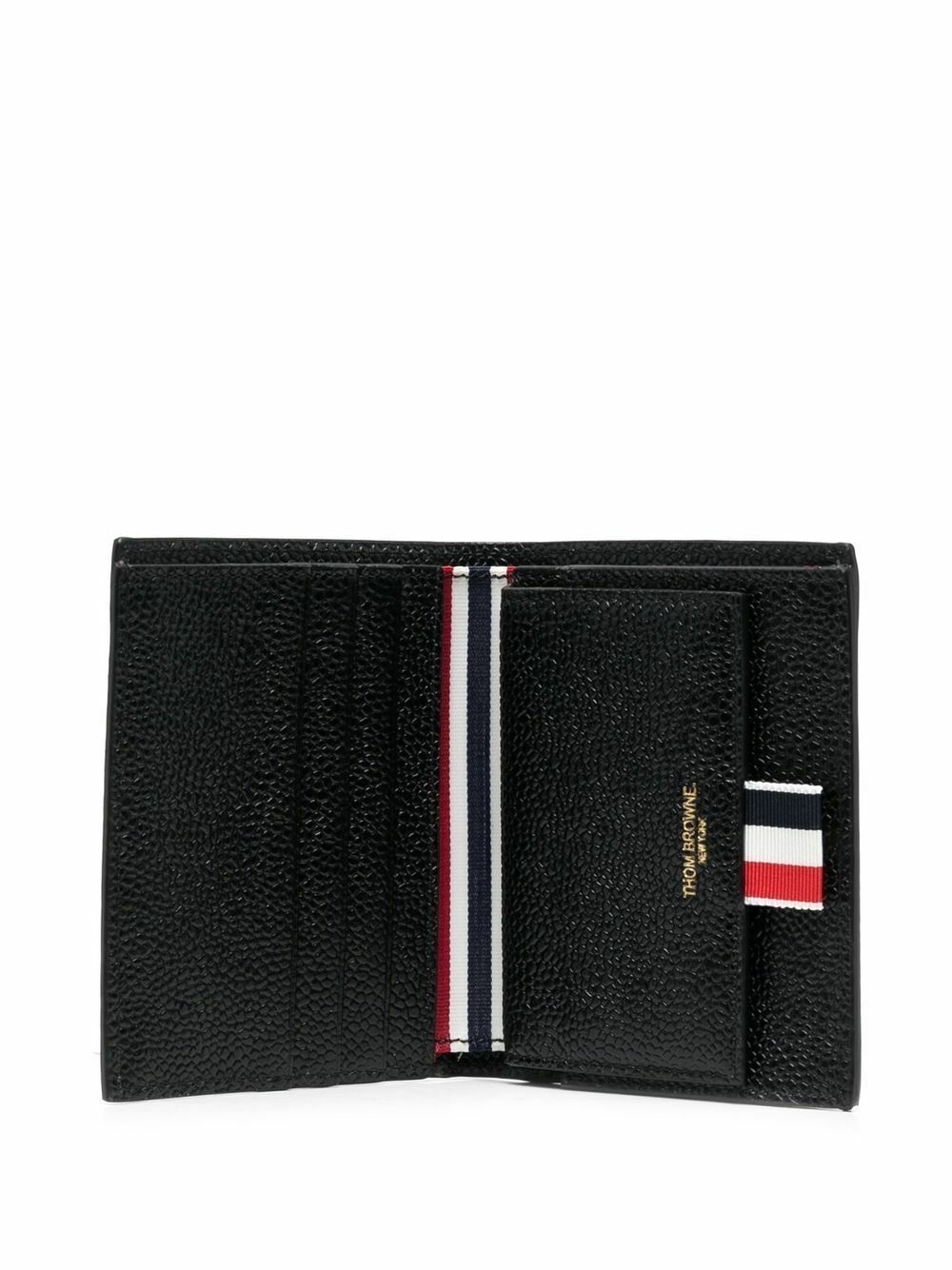 Thom Browne Black RWB Bi-Fold Wallet Thom Browne