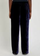 Eileen Fisher Straight-leg Velvet Trousers Dark Blue