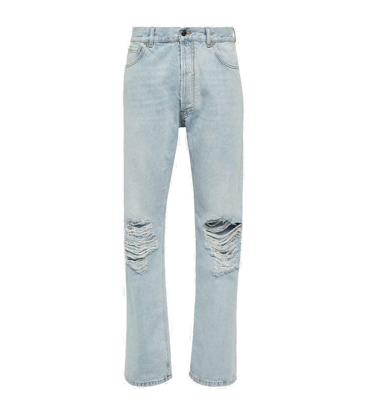 Photo: The Row Burted distressed straight jeans