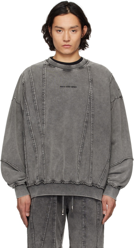 Photo: Feng Chen Wang Gray Tie Dyed Sweatshirt
