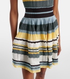 Alaïa Knitted striped minidress