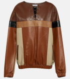 Chloé Patchwork leather blouse
