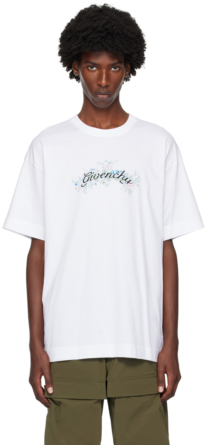 Givenchy White Real Eyes T Shirt Givenchy