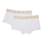 Versace Underwear Two-Pack White Medusa Low-Rise Boxer Briefs