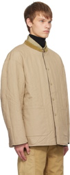 Nanamica Navy & Tan Press-Stud Reversible Jacket