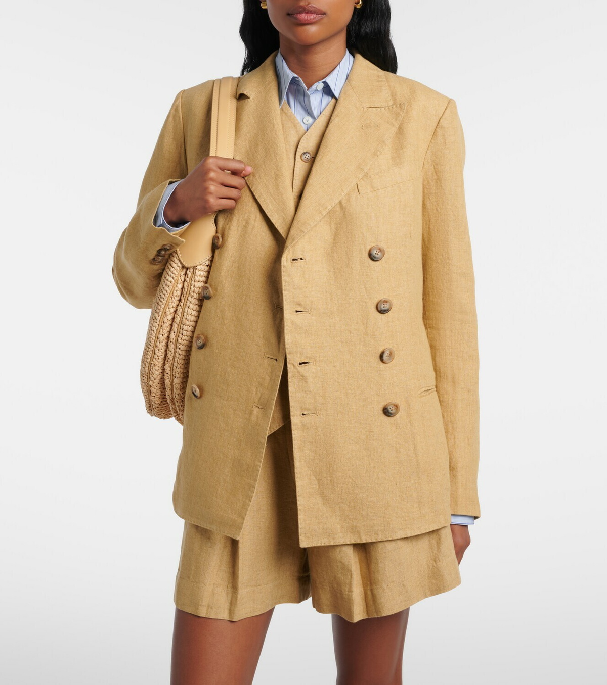 Polo Ralph Lauren Double-breasted linen blazer