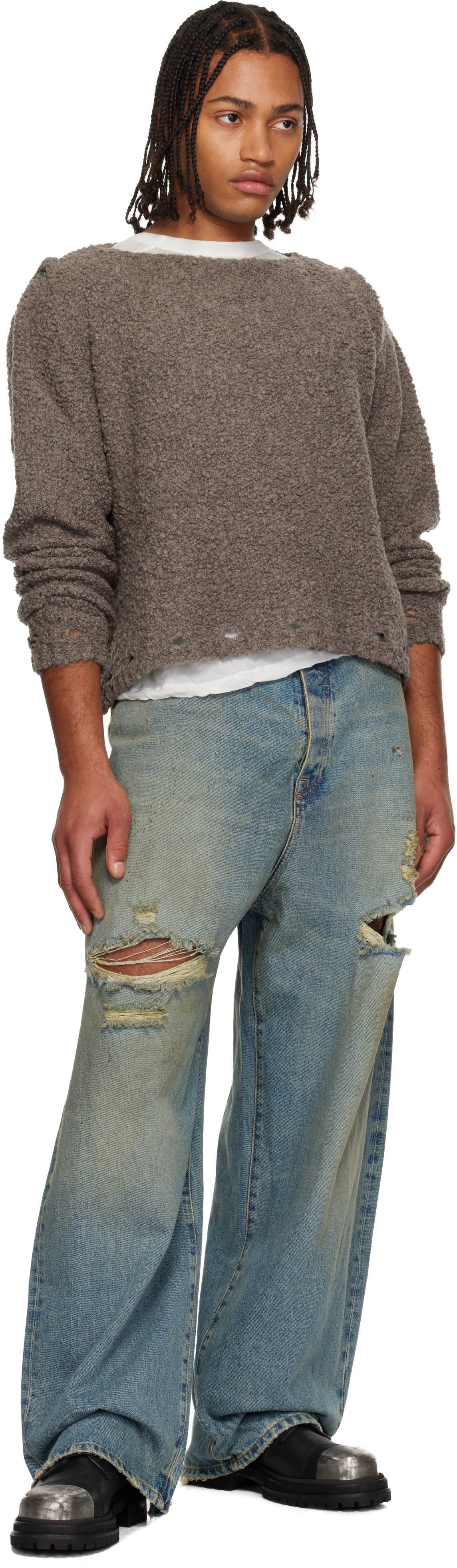424 Gray Baby Sweater