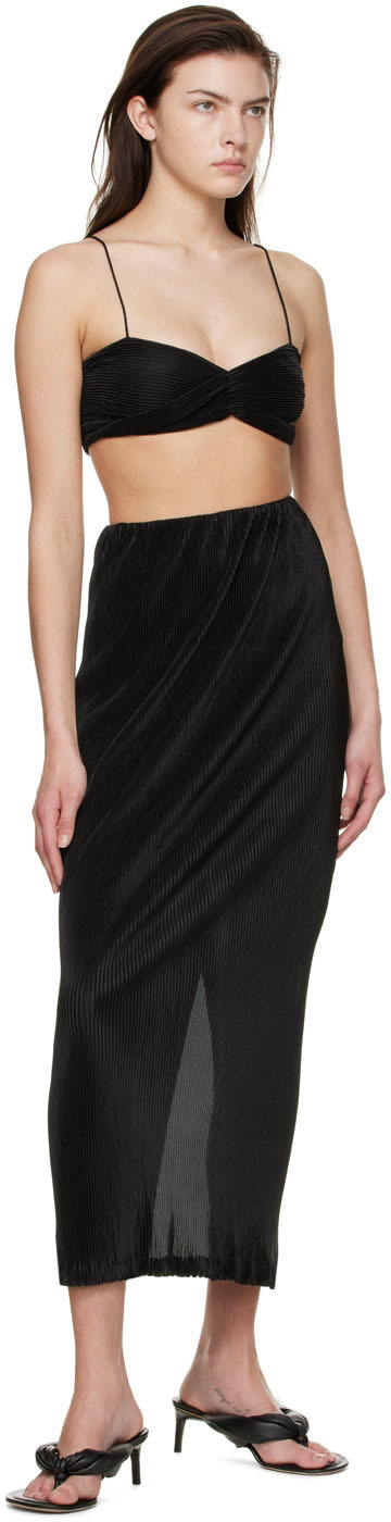 THIRD FORM Black Polyester Camisole