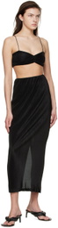 THIRD FORM Black Polyester Camisole