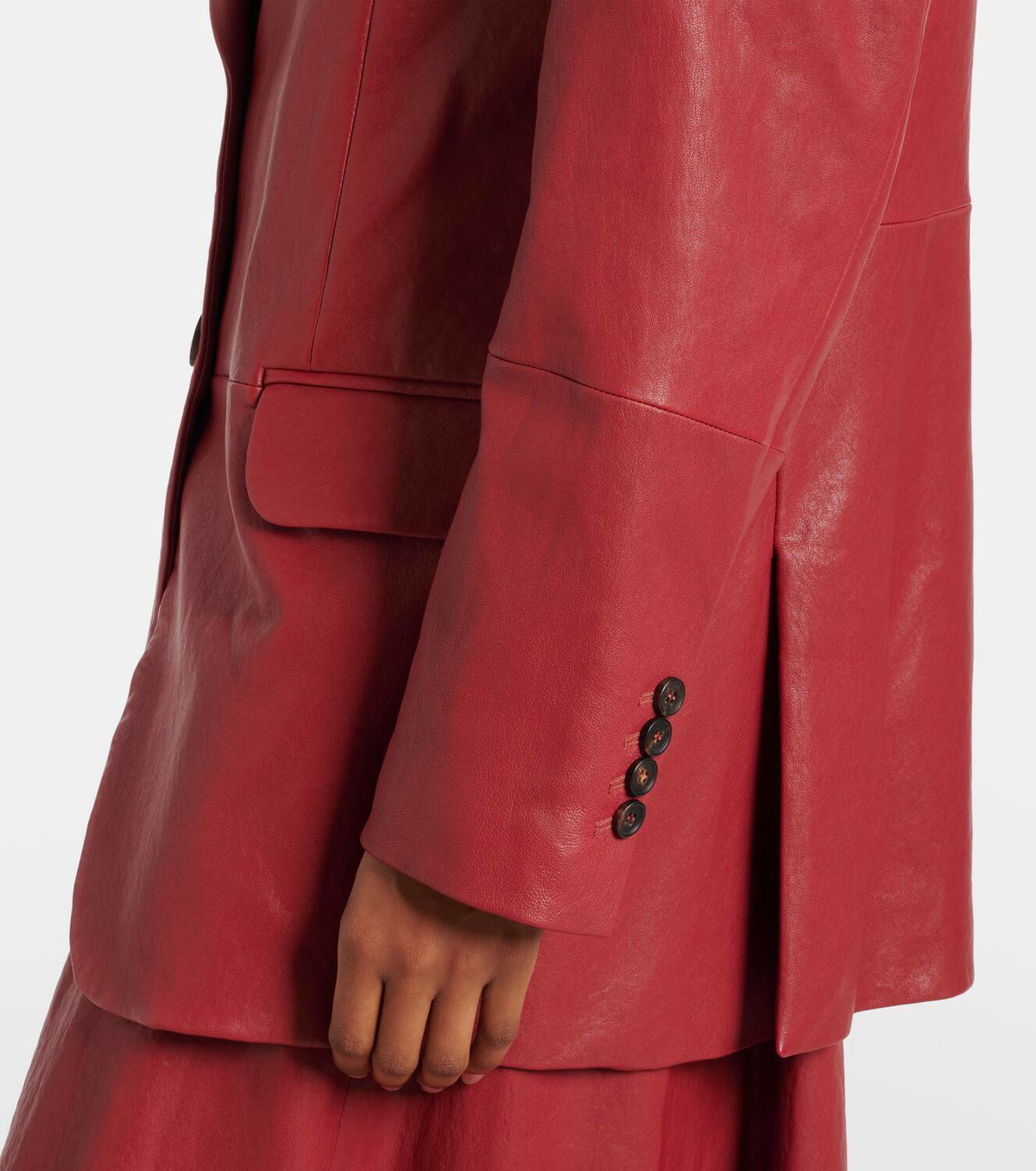 Brunello Cucinelli Leather Blazer