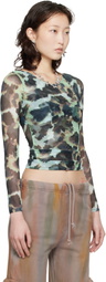 Collina Strada Green & Black Cardio Top