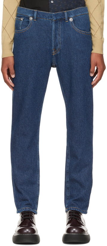 Photo: Lanvin Navy Jumbo Jeans