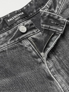 Balenciaga - Wide-Leg Organic Jeans - Black
