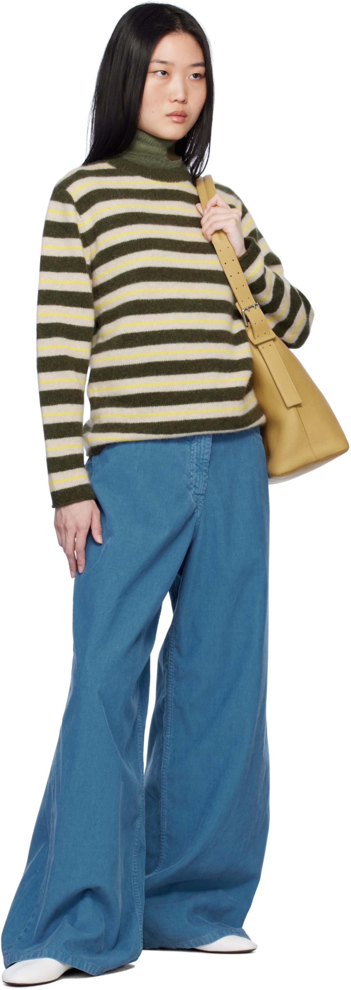 The Elder Statesman Multicolor Sinful Stripe Sweater