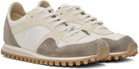 Spalwart White & Brown Marathon Trail Low Sneakers