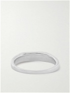 Miansai - Valor Rhodium-Plater Silver Spinel Signet Ring - Silver