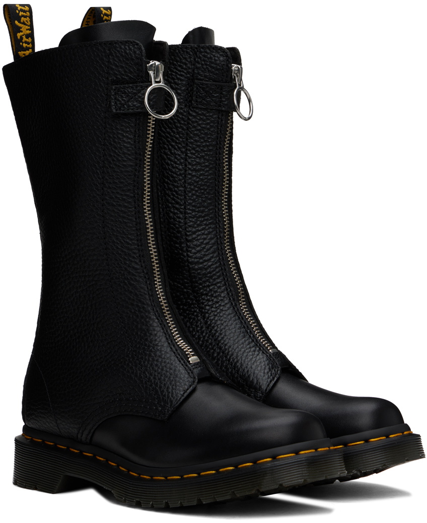 Dr. Martens Black 1B99 Front Zip Boots Dr. Martens