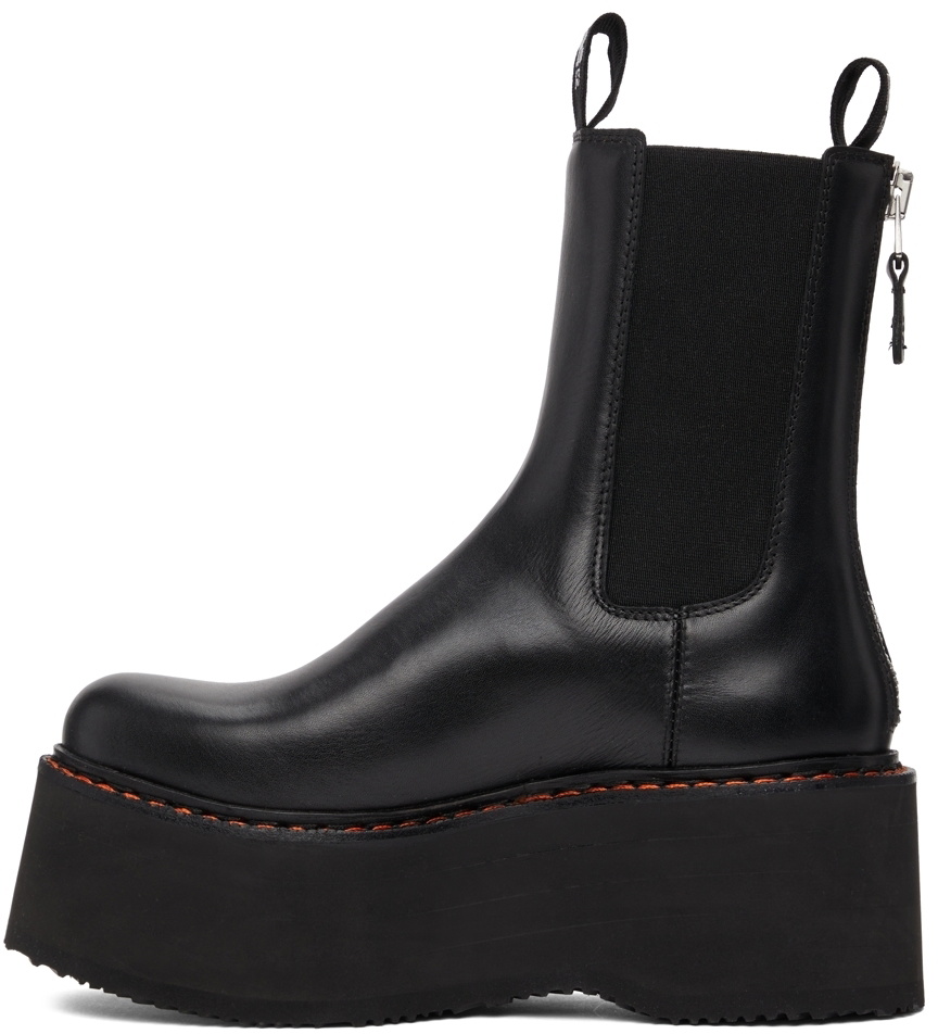 R13 Black Double Stack Chelsea Boots R13