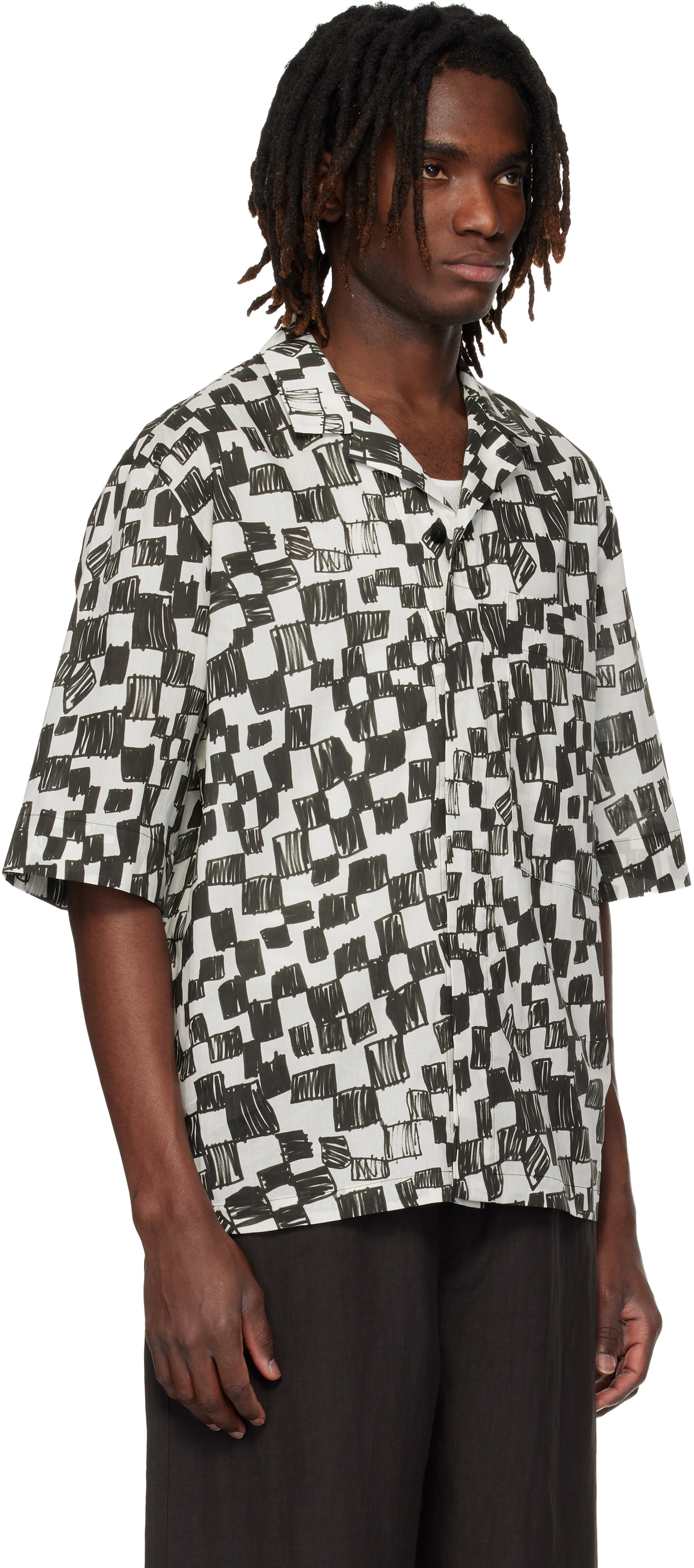 Toogood Beige & Black 'The Landscaper' Shirt