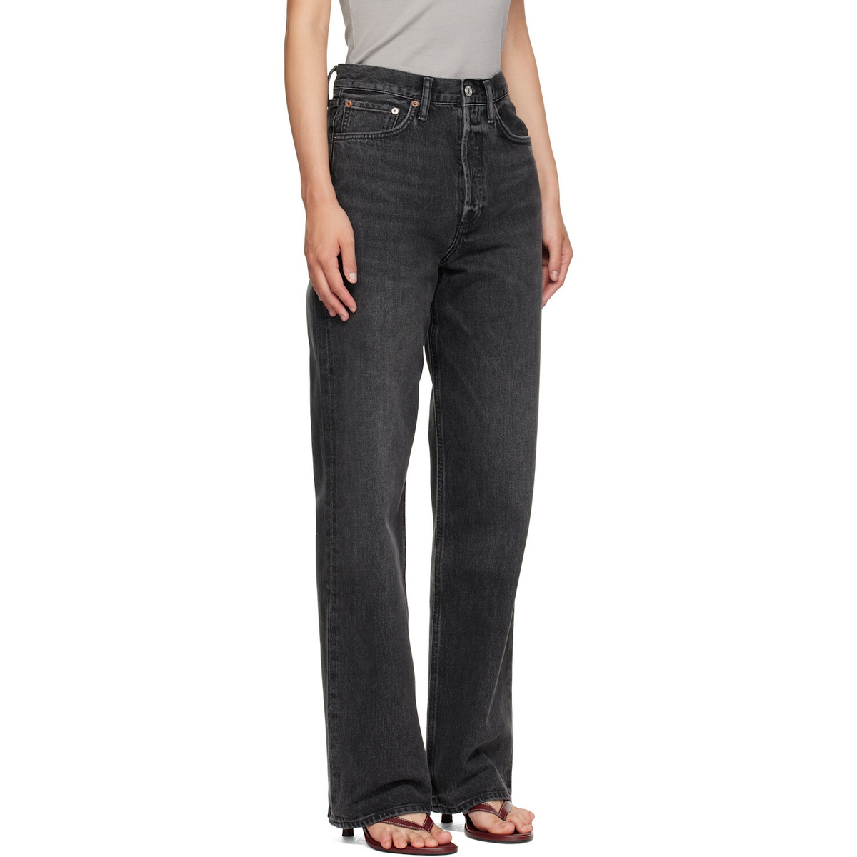 AGOLDE Black Vintage Loose Jeans