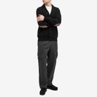 Jamieson's of Shetland Men's Elbow Patch Shawl Collar Cardigan in Black
