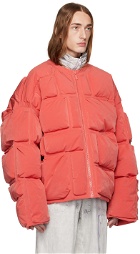 A. A. Spectrum Red Wadrian Down Jacket
