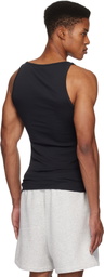 SKIMS Three-Pack Black SKIMS Cotton Rib Tank Tops
