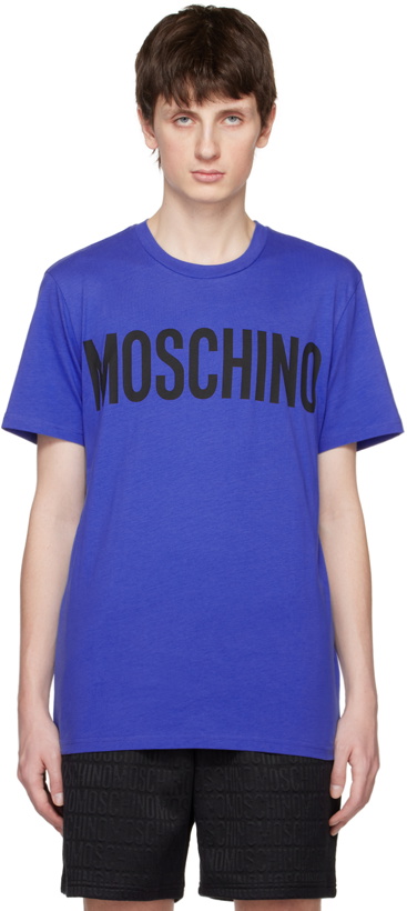 Photo: Moschino Blue Crewneck T-Shirt