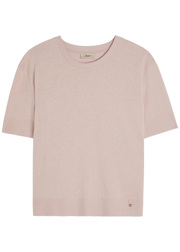 Photo: Herno Fine-knit T-shirt Light Pink