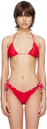 Poster Girl Red Loni Bikini Top