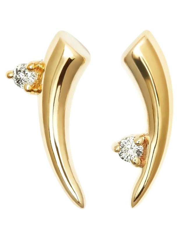 Photo: Adina Reyter 14K Yellow Gold Thorn Diamond Stud Earrings