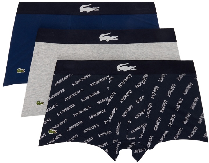 Photo: Lacoste 3-Pack Multicolor Casual Trunk Boxers