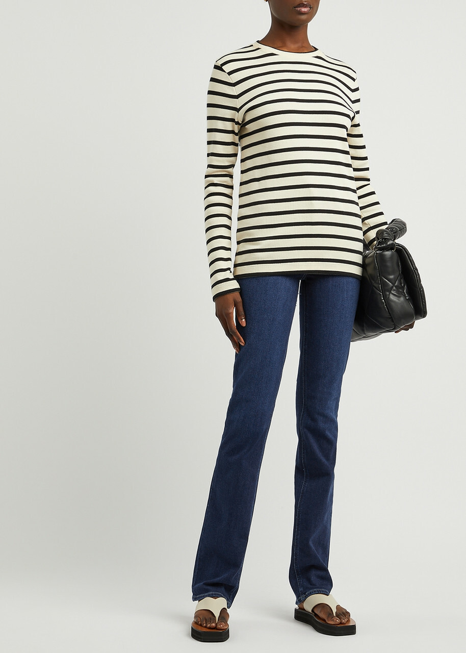 Paige Hoxton Transcend Straight-leg Jeans Dark Blue