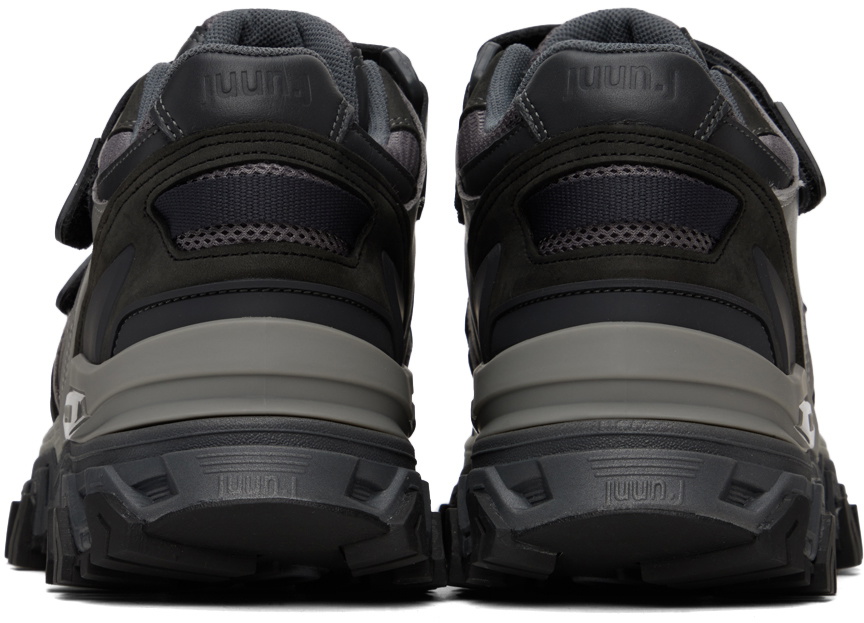 Juun.J Gray Paneled Sneakers