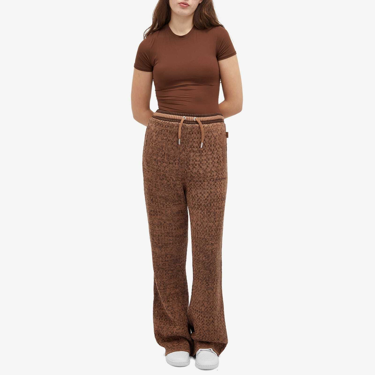 Air Jordan Women's Knit Pant in Archaeo Brown