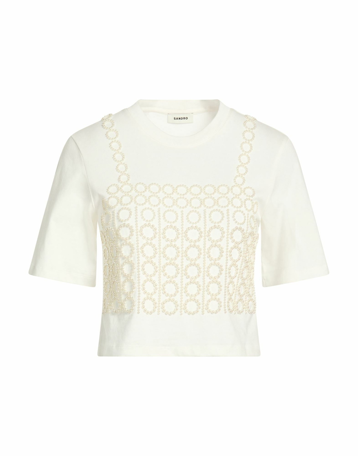 Sandro Womens T-shirt in White