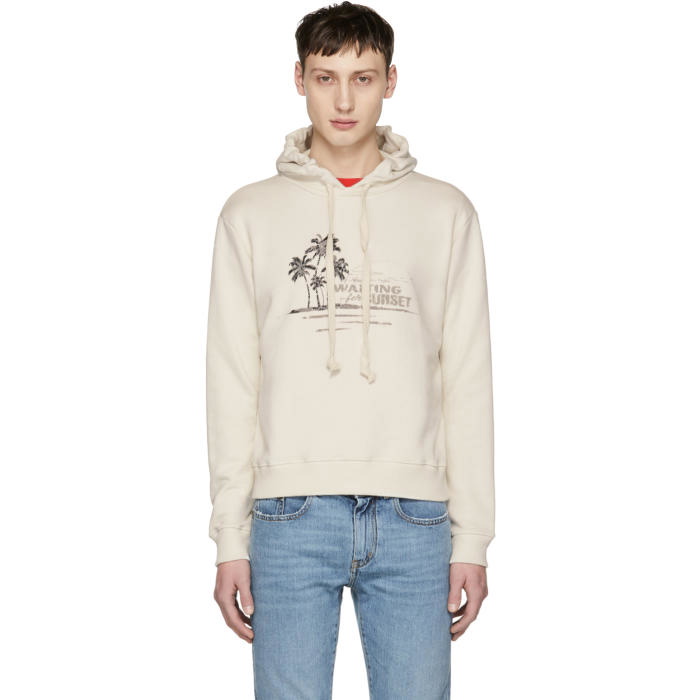 Photo: Saint Laurent Off-White Waiting For Sunset Hoodie
