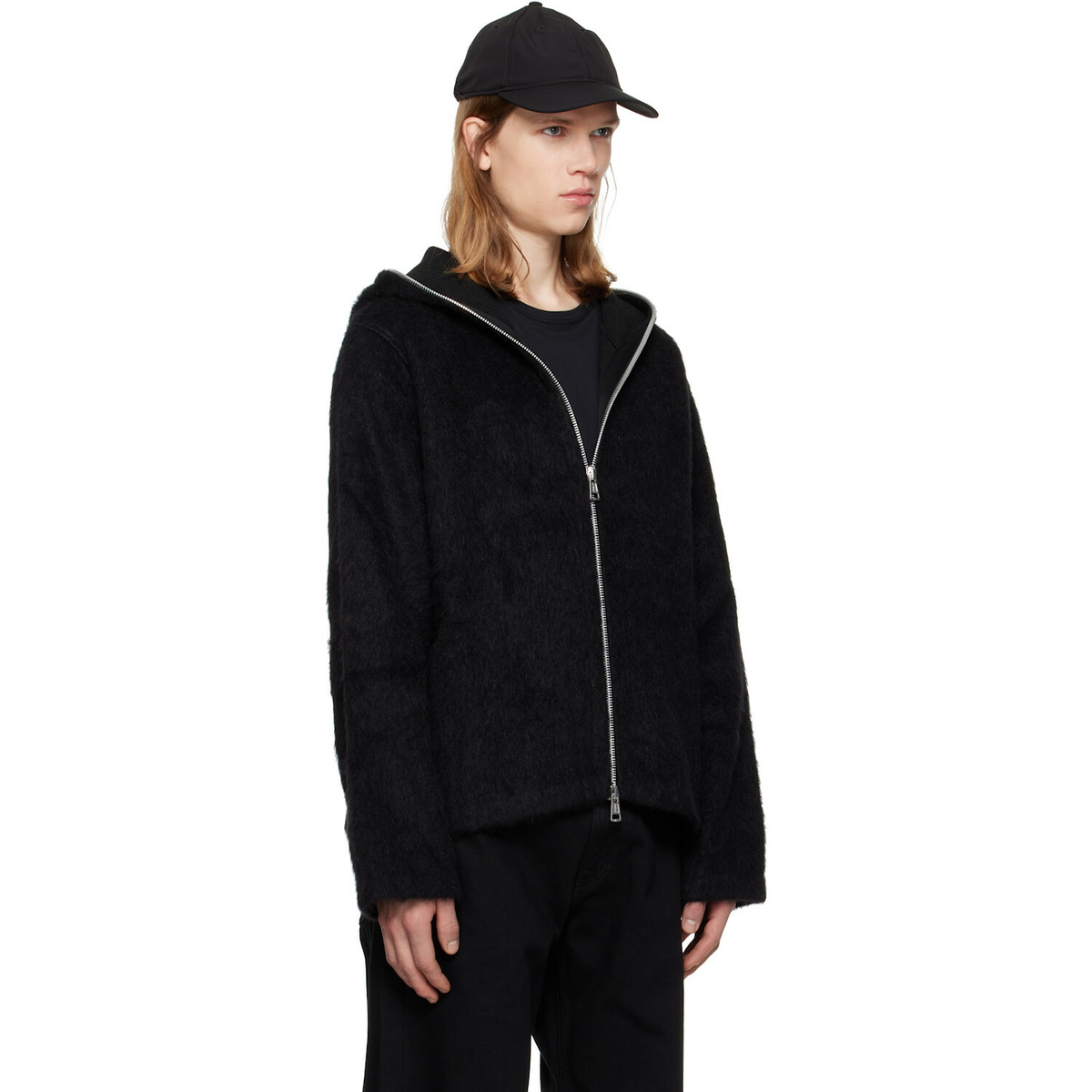 OUR LEGACY Black Full Zip Hoodie
