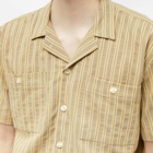 Foret Men's Sway Stripe Vacation Shirt in Yellow