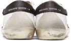 Golden Goose White & Brown Super-Star Classic Sneakers