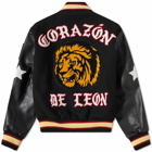 Awake NY Corazon Varsity Jacket in Black